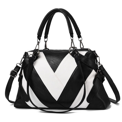 Bolso de Cuero Suave con Detalles de Color - Bolsa Shopper Grande para Mujer - Image 4