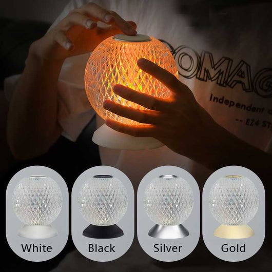 Lámpara de Mesa Táctil de Cristal con Luz RGB - Image 12