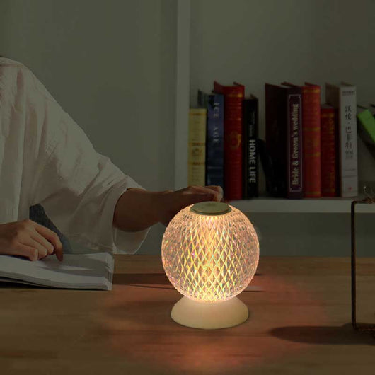 Lámpara de Mesa Táctil de Cristal con Luz RGB - Image 15