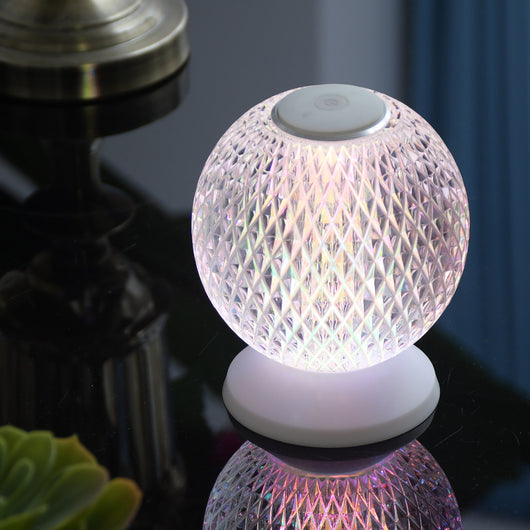 Lámpara de Mesa Táctil de Cristal con Luz RGB - Image 2