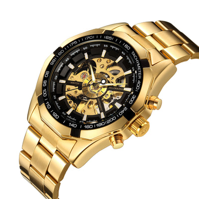 Reloj Automático Hueco para Hombre con Correa de Acero Inoxidable - Image 13