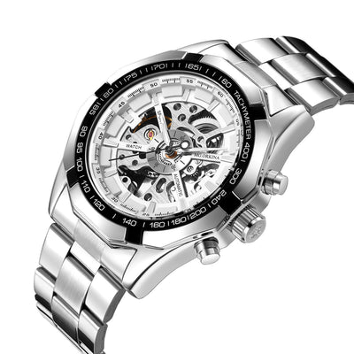 Reloj Automático Hueco para Hombre con Correa de Acero Inoxidable - Image 5