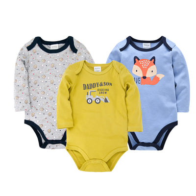 Enterizo de Tres Piezas para Bebé en Algodón con Diseño Divertido - Image 4