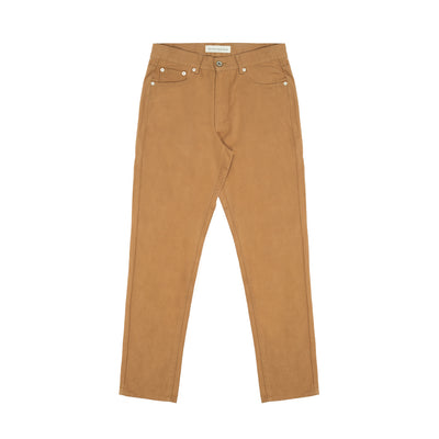 Pantalones Casuales de Sarga Khaki con Bordado - Image 6