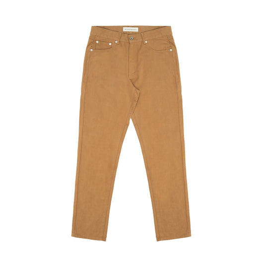 Pantalones Casuales de Sarga Khaki con Bordado - Image 6