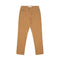 Pantalones Casuales de Sarga Khaki con Bordado