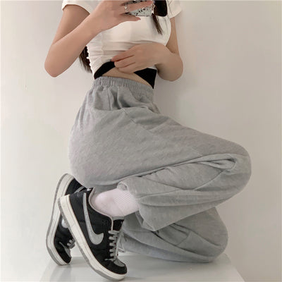 Pantalones Casuales de Cintura Alta Elástica Rectos y Holgados - Image 20