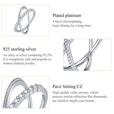 Anillo Geométrico de Diamantes con Líneas Entrelazadas - Image 12