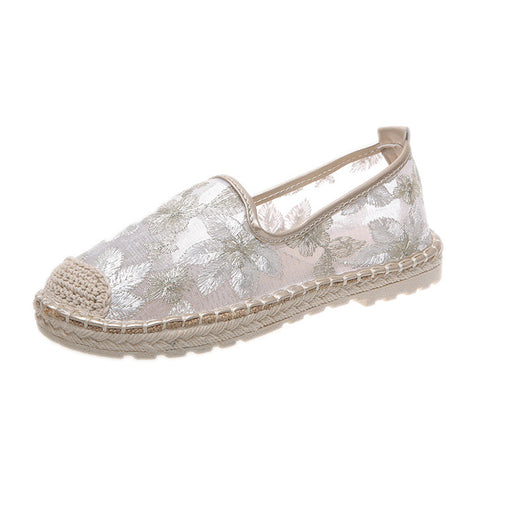 Zapatos Tipo Pescador con Malla Floral - Diseño Plano y Cómodo - Image 11