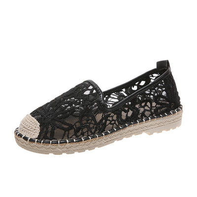 Zapatos Tipo Pescador con Malla Floral - Diseño Plano y Cómodo - Image 13