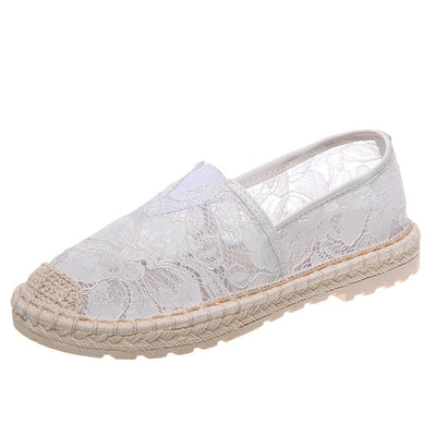 Zapatos Tipo Pescador con Malla Floral - Diseño Plano y Cómodo - Image 15