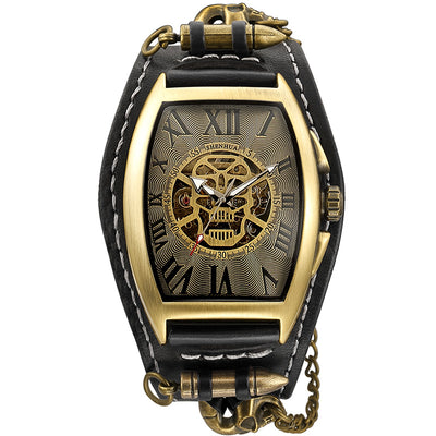 Anillo Calavera Punk Hueco Estilo Europeo Americano para Hombre - Image 10