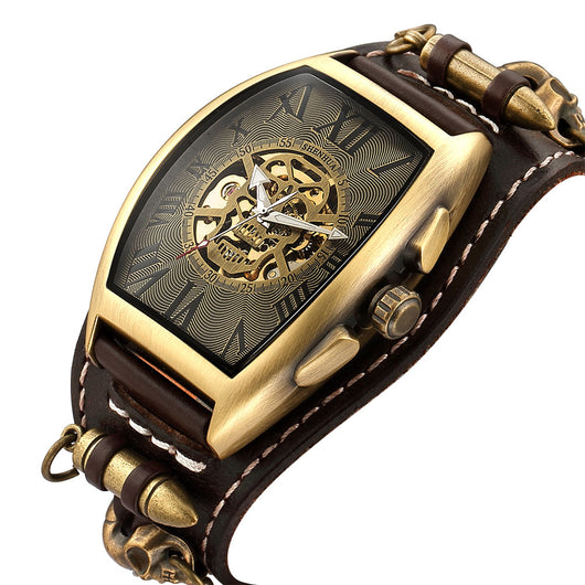 Anillo Calavera Punk Hueco Estilo Europeo Americano para Hombre