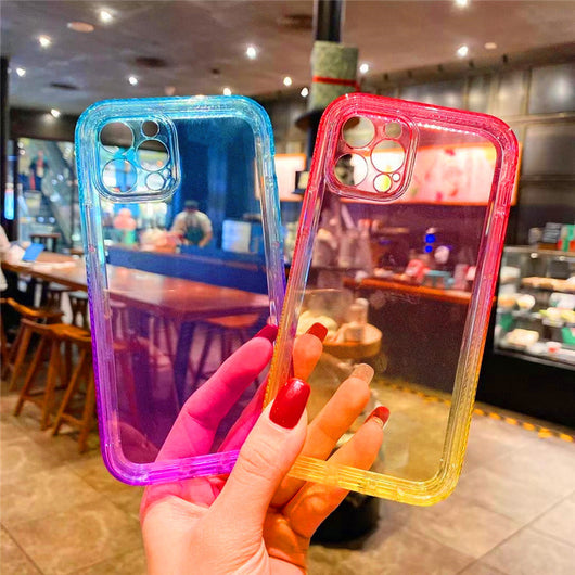 Funda Protectora Degradado Arcoíris para Celular