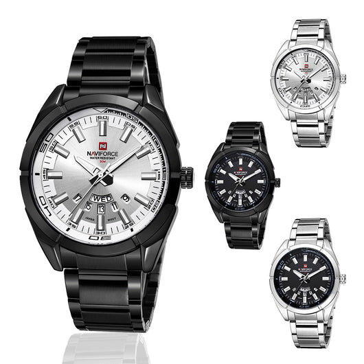 Reloj de Negocios para Hombre con Correa de Acero, Calendario y Semana - Image 18