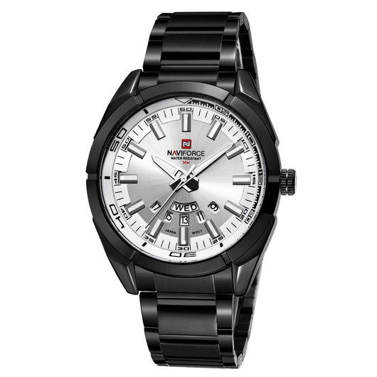 Reloj de Negocios para Hombre con Correa de Acero, Calendario y Semana - Image 2