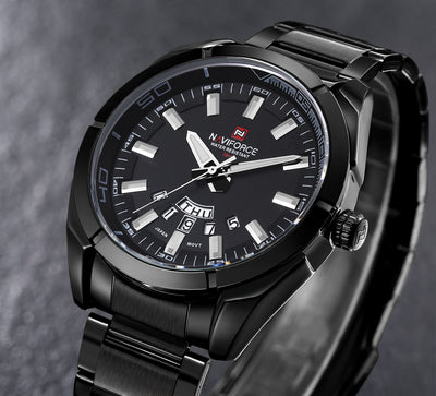Reloj de Negocios para Hombre con Correa de Acero, Calendario y Semana - Image 8