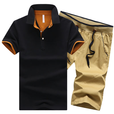 Conjunto Deportivo Polo con Solapa Talla Grande - Shorts y Camiseta Algodón - Image 10