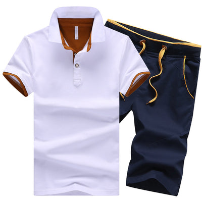 Conjunto Deportivo Polo con Solapa Talla Grande - Shorts y Camiseta Algodón - Image 12