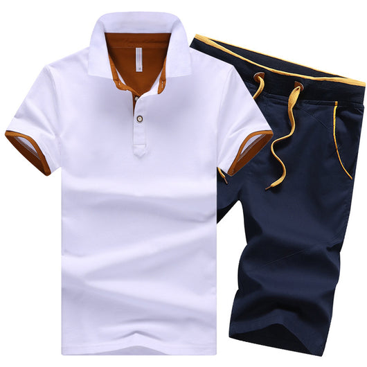 Conjunto Deportivo Polo con Solapa Talla Grande - Shorts y Camiseta Algodón - Image 12