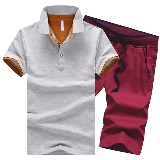 Conjunto Deportivo Polo con Solapa Talla Grande - Shorts y Camiseta Algodón - Image 16