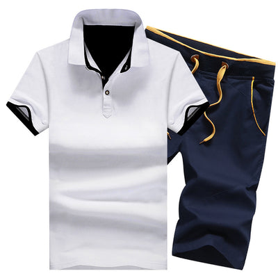Conjunto Deportivo Polo con Solapa Talla Grande - Shorts y Camiseta Algodón - Image 13