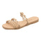 Sandalias y Pantuflas Cómodas con Suela Plana y Diseño Ergonómico