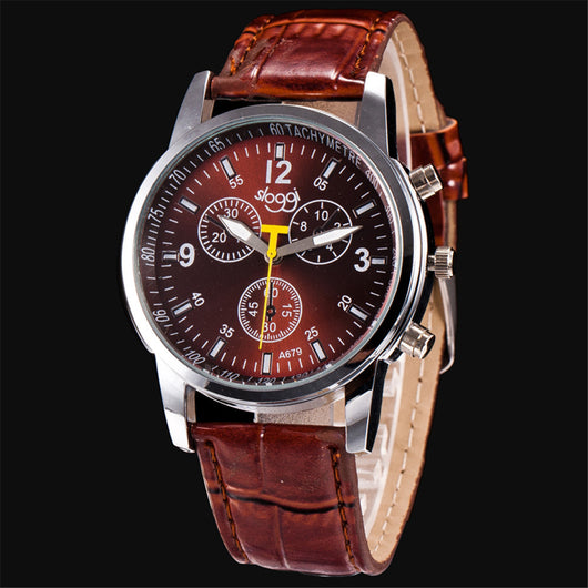 Reloj de Pulsera Unisex Tres Esferas Cuarzo Casual Estudiante - Image 9