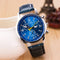 Unisex Three-Dial Quartz Casual Student Wristwatch