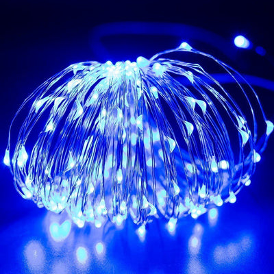 Guirnalda de Luces LED Navideñas de Cobre para Exterior