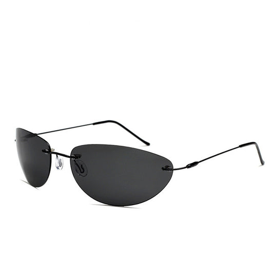 Gafas de Sol Ovaladas Minimalistas con Protección Polarizada para Hombre - Image 2