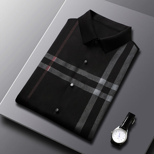 Camisa Ejecutiva de Manga Corta sin Planchado para Hombre - Image 9