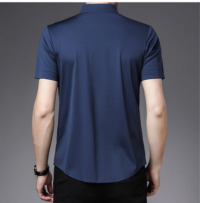 Camisa Ejecutiva de Manga Corta sin Planchado para Hombre - Image 6