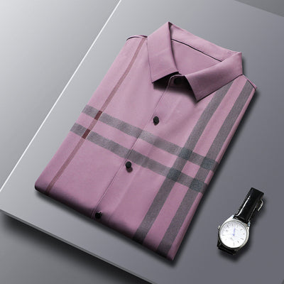 Camisa Ejecutiva de Manga Corta sin Planchado para Hombre - Image 10