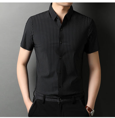 Camisa Ejecutiva de Manga Corta con Solapa - Image 11