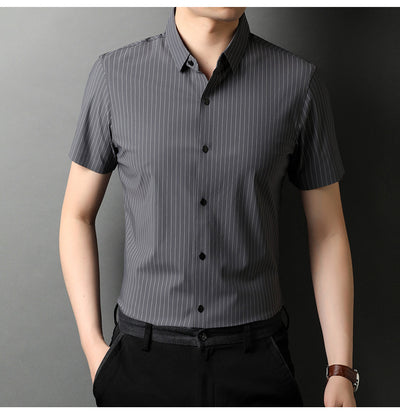 Camisa Ejecutiva de Manga Corta con Solapa - Image 15