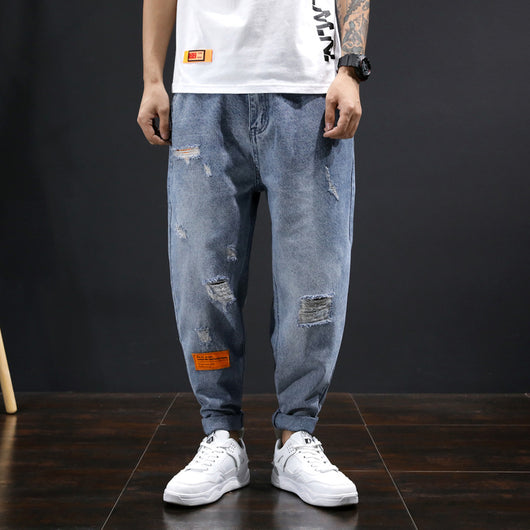 Pantalones Sueltos Rectos Estilo Coreano Casual para Hombre - Image 8