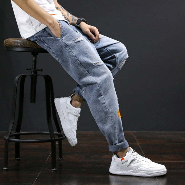Pantalones Sueltos Rectos Estilo Coreano Casual para Hombre