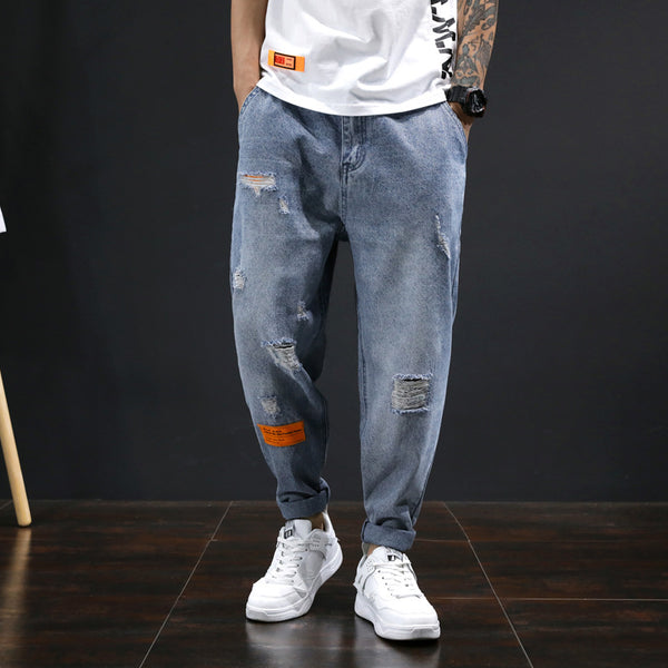 Pantalones Sueltos Rectos Estilo Coreano Casual para Hombre