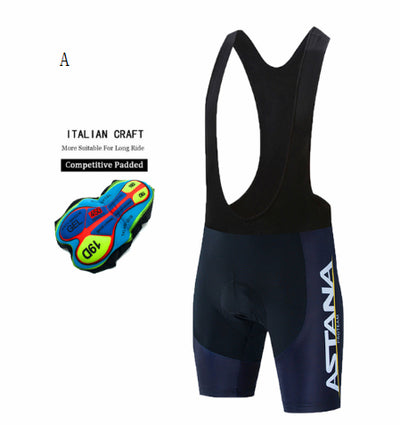 Pantalones Cortos de Ciclismo Profesional para Hombre con Chamarra