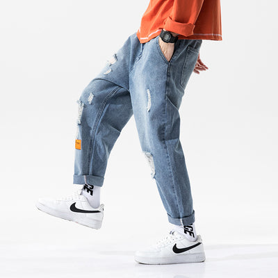 Pantalones Perforados Urban Men's Wear - Estilo Casual Otoño - Image 7