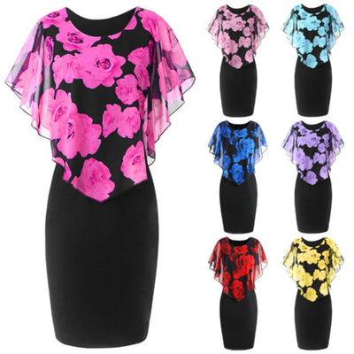 Vestido Ajustado con Bolso Integrado y Estampado de Flores Rosas - Image 10