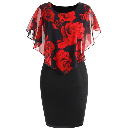 Vestido Ajustado con Bolso Integrado y Estampado de Flores Rosas - Image 12