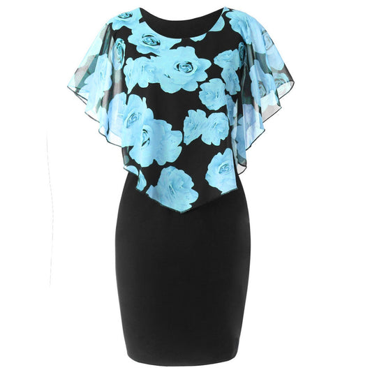 Vestido Ajustado con Bolso Integrado y Estampado de Flores Rosas - Image 6
