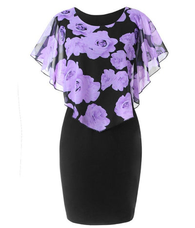 Vestido Ajustado con Bolso Integrado y Estampado de Flores Rosas - Image 5