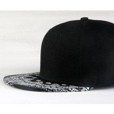 Gorra de Béisbol Hip-hop Coreano con Ala Plana y Estampado Flor de Anacardo - Image 9