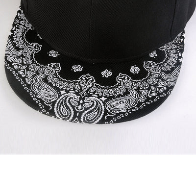 Gorra de Béisbol Hip-hop Coreano con Ala Plana y Estampado Flor de Anacardo - Image 5