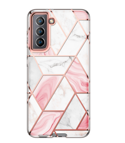 Funda Galaxy Note10 Mármol Electrochapada Híbrida TPU-PC