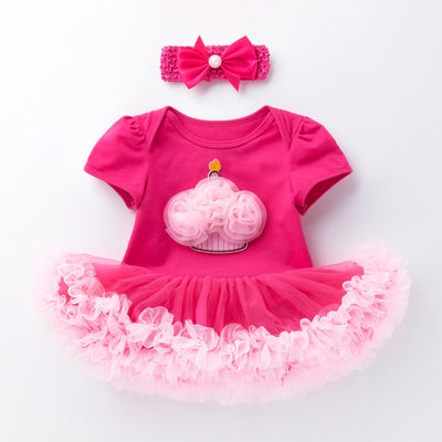 Playera Manga Corta Rosa Rojo para Bebé Niña - Image 3