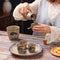 Set Calentador de Sake Retro Japonés con Tazas de Cerámica